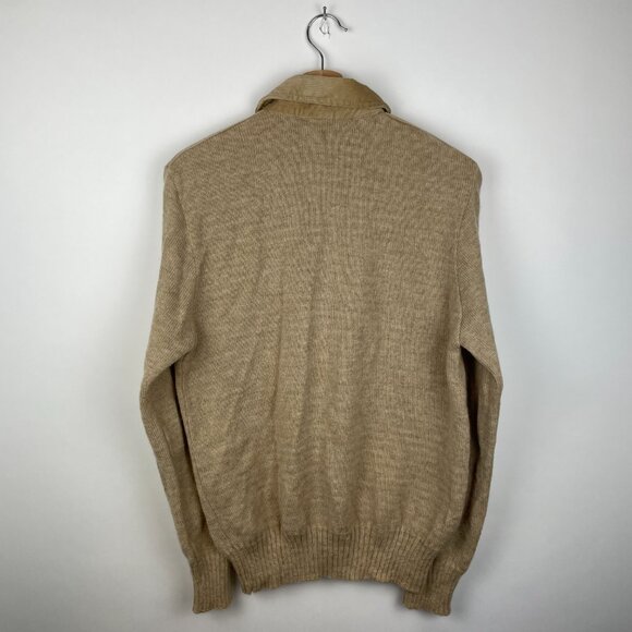 Vintage 90's Givenchy Made in Canada Long Sleeve Wool Polo Sweater - Picture 5 of 5